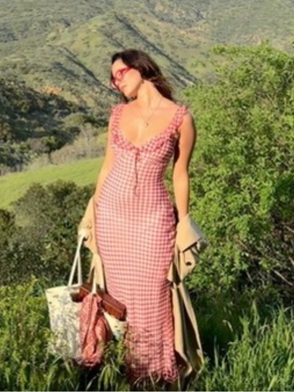 realisation par heidi dress in rouje gingham